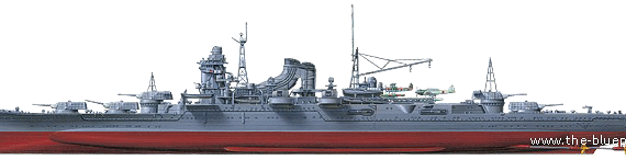 Корабль IJN Mogami [Heavy Cruiser] - чертежи, габариты, рисунки